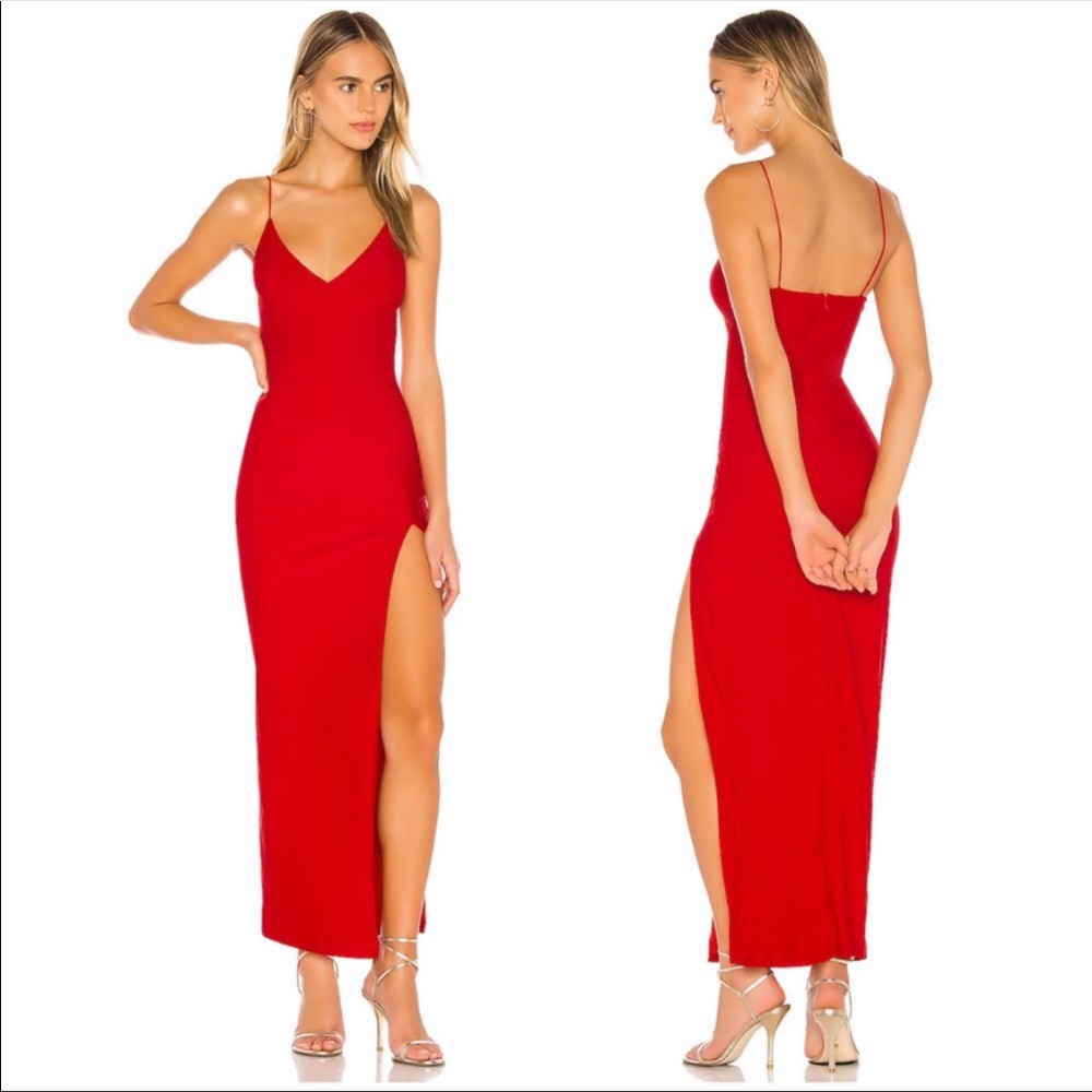 Superdown Loraine Slit Maxi Dress
